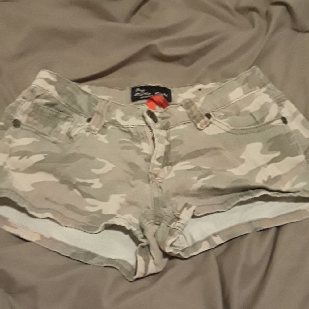 Pink camo shorts